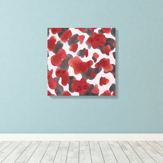 Rustic Watercolor Winter Animal Print (Insitu (Houten vloer))