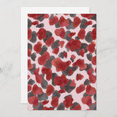 Rustic Watercolor Winter Animal Print Feestdagenkaart (Voorkant / Achterkant)