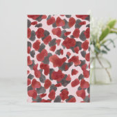 Rustic Watercolor Winter Animal Print Feestdagenkaart (Staand voorkant)