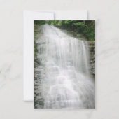 Rustic Waterfall String Lights Wedding RSVP (Achterkant)