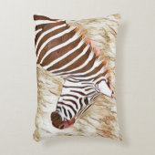 Rustic Waterverf Animal Zebra Accent Kussen (Voorkant(Verticaal))