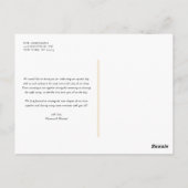 Rustic Waterverf Autumn Forest Herfst Hartelijk da Briefkaart (Achterkant)