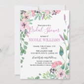 RUSTIC waterverf bloemen Vrijgezellenfeest Kaart (Voorkant)