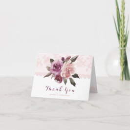 Rustic waterverf bloemenslinger bruiloft bedankt