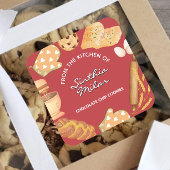 Rustic Waterverf Cookies Label