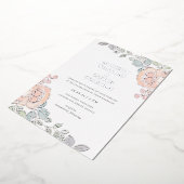 Rustic + Waterverf Folie Uitnodiging (Gedraaid)