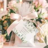 Rustic Waterverf Greenery Floral Dank u Label