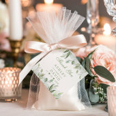 Rustic Waterverf Greenery Floral Dank u Label