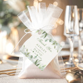 Rustic Waterverf Greenery Floral Dank u Label