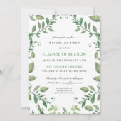 Rustic Waterverf Greenery Vrijgezellenfeest Kaart (Voorkant)