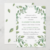 Rustic Waterverf Greenery Vrijgezellenfeest Kaart (Voorkant / Achterkant)