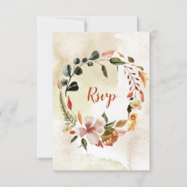 Rustic Waterverf najaar Herfst Flowers RSVP