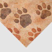 Rustic Waterverf Pootafdruk Patroon (1) Tissuepapier (Detail)
