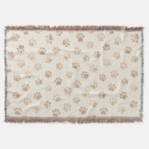 Rustic Waterverf Pootafdruk Patroon (2) Deken
