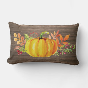 Rustic Waterverf Pumpkin Autumn Herfst Kussen