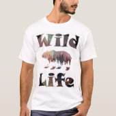 Rustic Waterverf Wild Life Beer T-shirt (Voorkant)