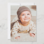 Rustic Waterverf Woodland - Aankondiging geboorte (Achterkant)