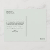 Rustic Waterverf Woodland Wedding Bedankt Briefkaart (Achterkant)