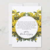 Rustic Wattle Acacia Wedding Bedankkaart (Voorkant)