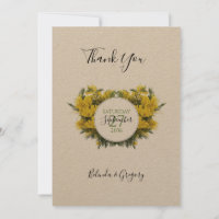 Rustic Wattle Acacia Wedding