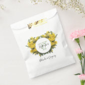 Rustic Wattle Acacia Wedding Bedankzakje (Gezegeld)