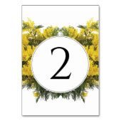 Rustic Wattle Acacia Wedding Kaart (Voorkant)