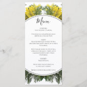 Rustic Wattle Acacia Wedding Menu (Voorkant)