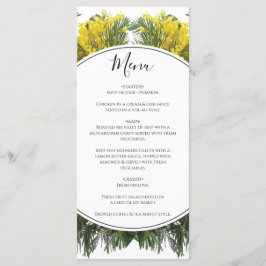 Rustic Wattle Acacia Wedding Menu