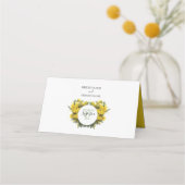 Rustic Wattle Acacia Wedding Place Card Plaatskaartje (Achterkant)