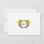 Rustic Wattle Acacia Wedding RSVP Kaarten Kaartje (Achterkant)
