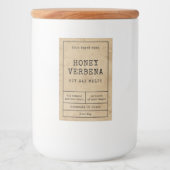 Rustic  Wax Melts Waterdicht Product Label Voedselcontainer Etiket (Voorkant)