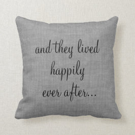 Rustic "We deden" Weddendate Pillow Kussen