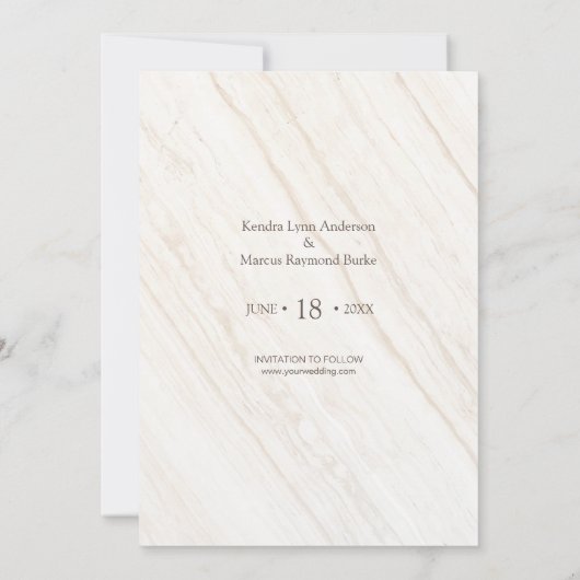 Rustic We doen het Foto Save the Date Kaart (Achterkant)