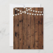 Rustic We doen uitnodigingen voor Verloving Barbec (Achterkant)