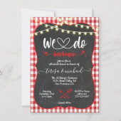 Rustic We doen uitnodigingen voor Verloving Barbec (Voorkant)