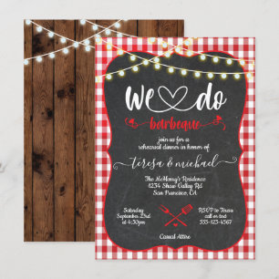 Rustic We doen uitnodigingen voor Verloving Barbec