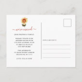 Rustic We hebben Chic Autumn Herfst Wreath Moving Aankondigingskaart (Achterkant)