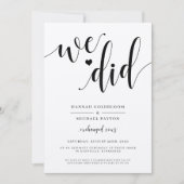 Rustic we hebben een aankondiging van een huwelijk (Voorkant)