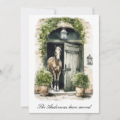 Rustic We hebben een paard verplaatst naar een nie Aankondiging (Voorkant)