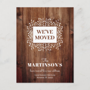 Rustic We hebben het Briefkaart Adres wijzigen ver