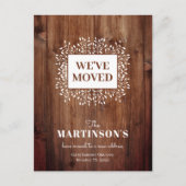 Rustic We hebben het Briefkaart Adres wijzigen ver (Voorkant)