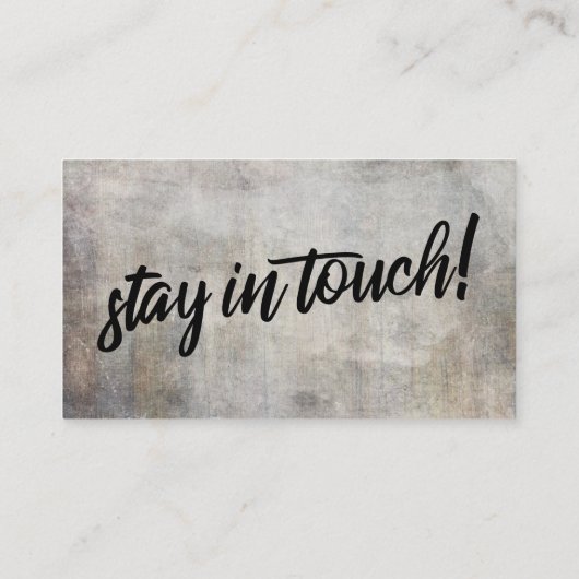 Rustic "We hebben ons verplaatst" Tussenkaart in N Informatiekaartje (Achterkant)