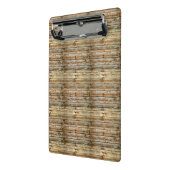 Rustic Weathered Brown Wood Plank Seamless Pattern Mini Klembord (Angled2)