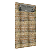 Rustic Weathered Brown Wood Plank Seamless Pattern Mini Klembord (Schuin)