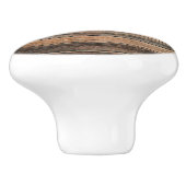 Rustic Weathered Wood Brown Barn Country Farmhouse Keramische Knop (Zijkant)