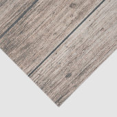 Rustic Weathered Wood Farmhouse Barn Wedding Tissuepapier (Detail)