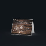 Rustic Weathered Wood Typography Weddenschap Bedan Bedankkaart<br><div class="desc">Dit rustieke maar elegante trouwontwerp combineert typografie met rustiek bruin hout voor een uniek resultaat. Met behulp van een mooi, modern script lettertype, heb ik een typografie grafische overlay die "dank je" leest met wervelingen en rondingen. Binnenin de kaart is een sierlijk bedankbericht, opgezet als onderdeel van de bewerkbare sjabloon....</div>