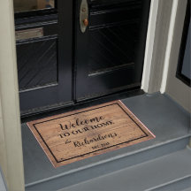 Rustic Weathered Wood "Welkom bij ons thuis"