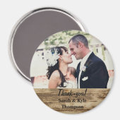 Rustic Weddenschap groot formaat Foto Magnet (Voorkant / Achterkant)