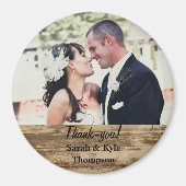 Rustic Weddenschap groot formaat Foto Magnet (Voorkant)